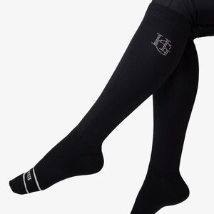 Horse Gloss RIDING SOCKS | BLACK SILVER - HORSE GIRL